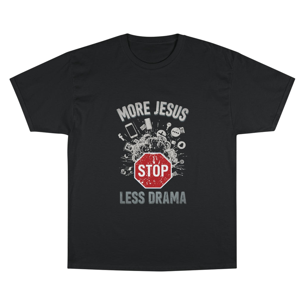 More Holy Spirit Less Drama T-Shirt — Y2K Neon Dove Christian Graphic