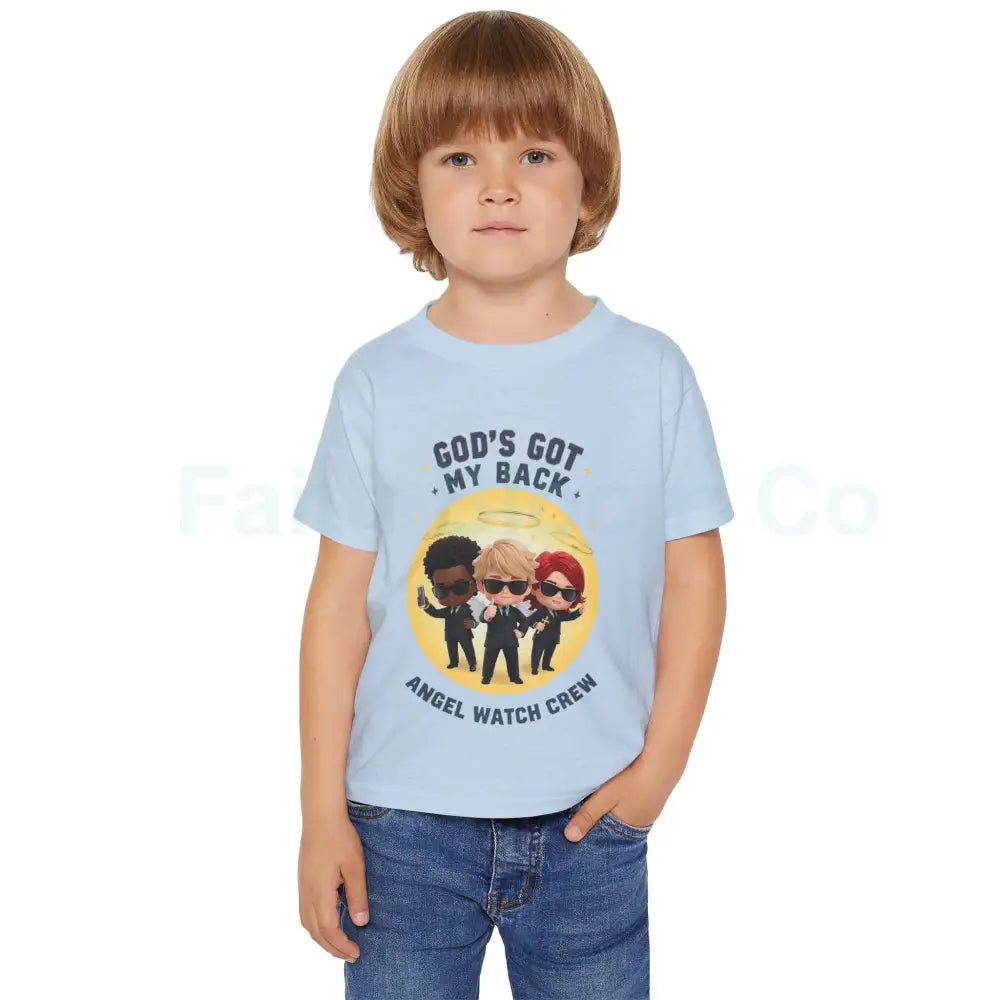 Angel Watch Crew Toddler T-Shirt Cute Kids Graphic Tee Gifts for Little Boys Birthday Party Outfits Fun Angel Themed