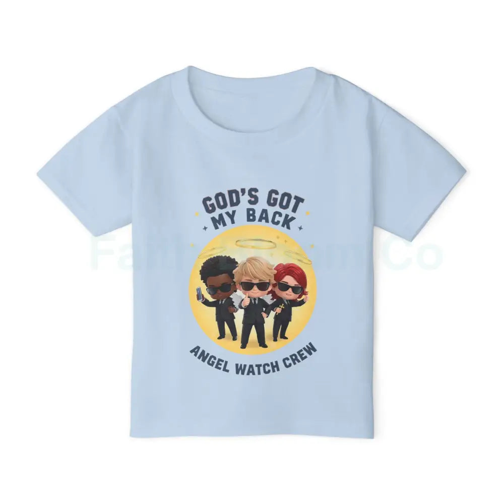 Angel Watch Crew Toddler T-Shirt Cute Kids Graphic Tee Gifts for Little Boys Birthday Party Outfits Fun Angel Themed
