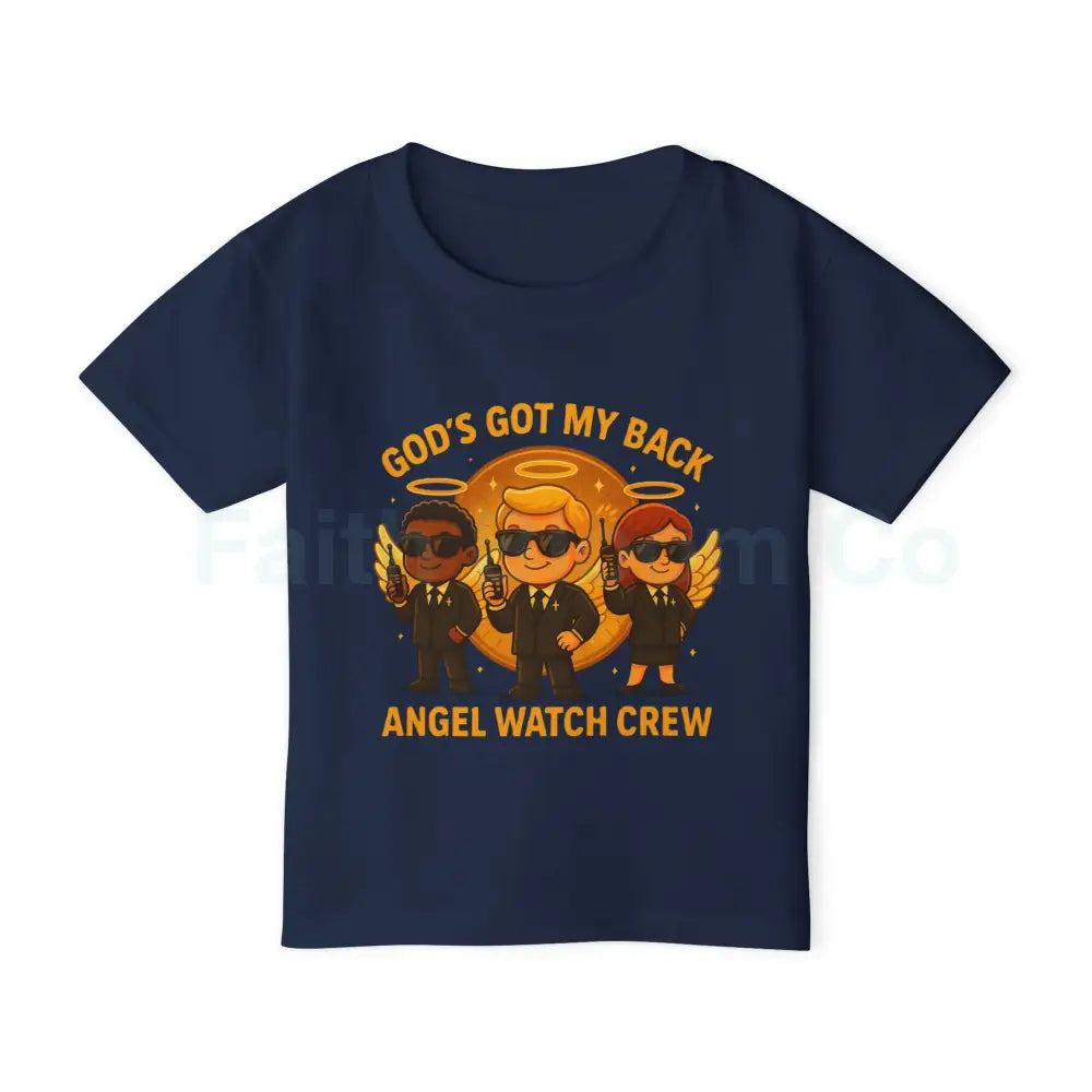 Angel Watch Crew Toddler T-Shirt Cute Kids Graphic Tee Gifts for Little Boys Birthday Party Outfits Fun Angel Themed