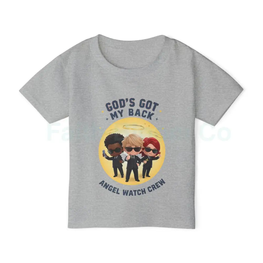 Angel Watch Crew Toddler T-Shirt Cute Kids Graphic Tee Gifts for Little Boys Birthday Party Outfits Fun Angel Themed