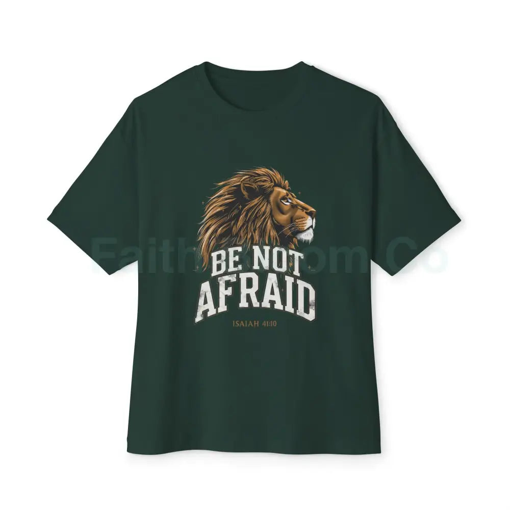Be Not Afraid Lion of Judah Tee — Isaiah 41:10 Inspirational Graphic T‑Shirt Forest / XS T-Shirt