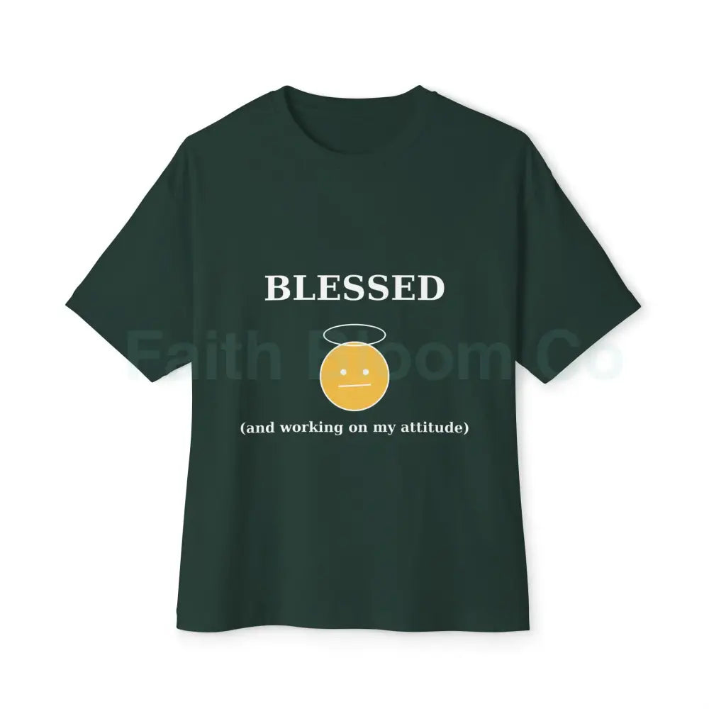 Blessed Attitude Oversized Tee Forest / XS T-Shirt