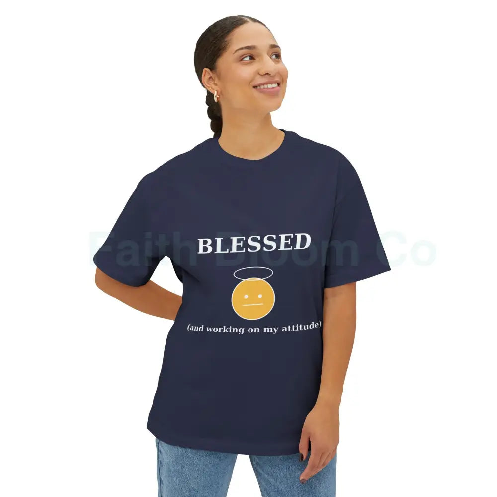 Blessed Attitude Oversized Tee T-Shirt