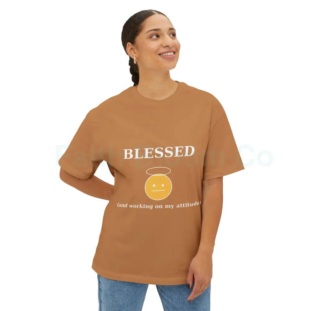 Blessed Attitude Oversized Tee T-Shirt