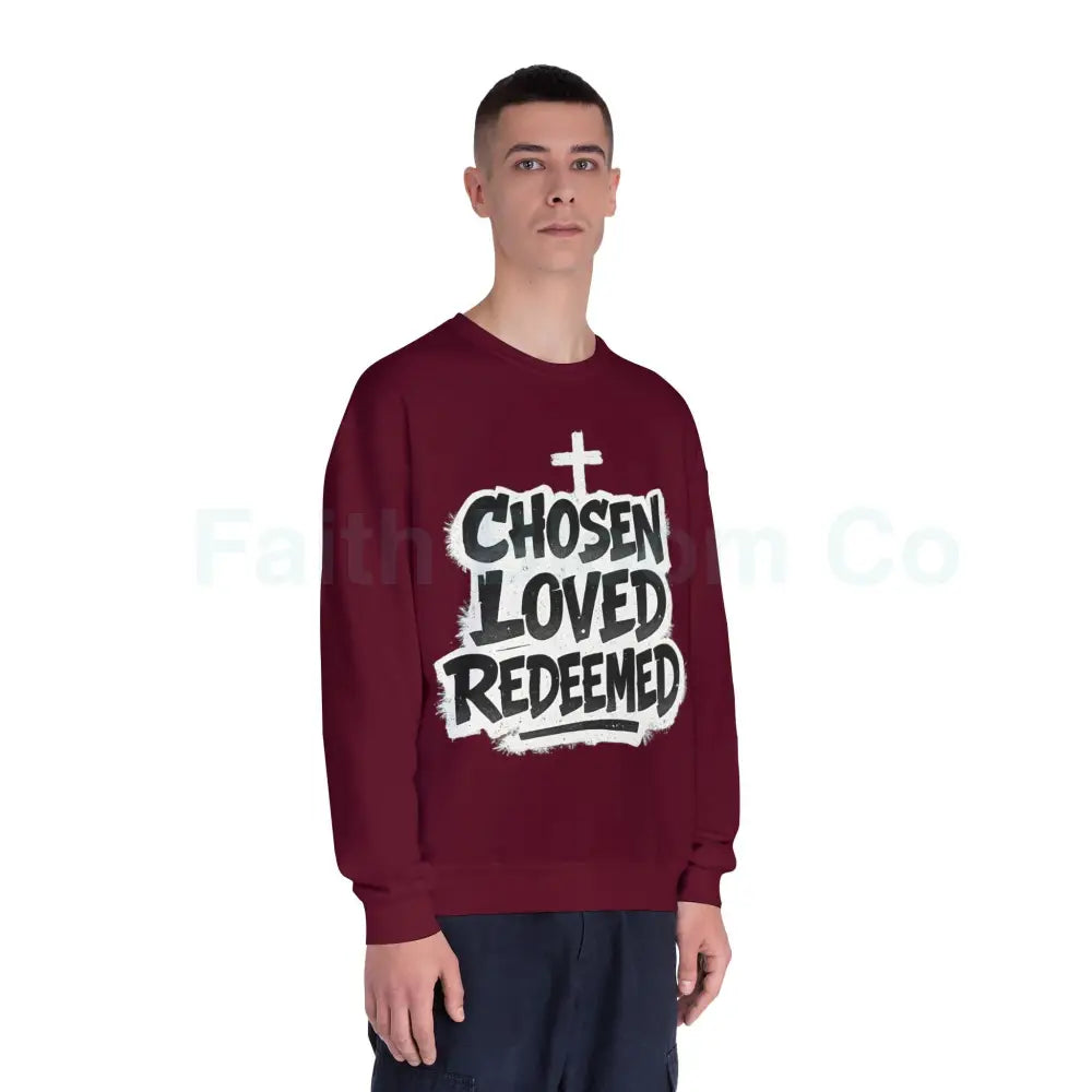 Chosen Loved Redeemed Crewneck Sweatshirt — Graffiti Streetwear Sweatshirt