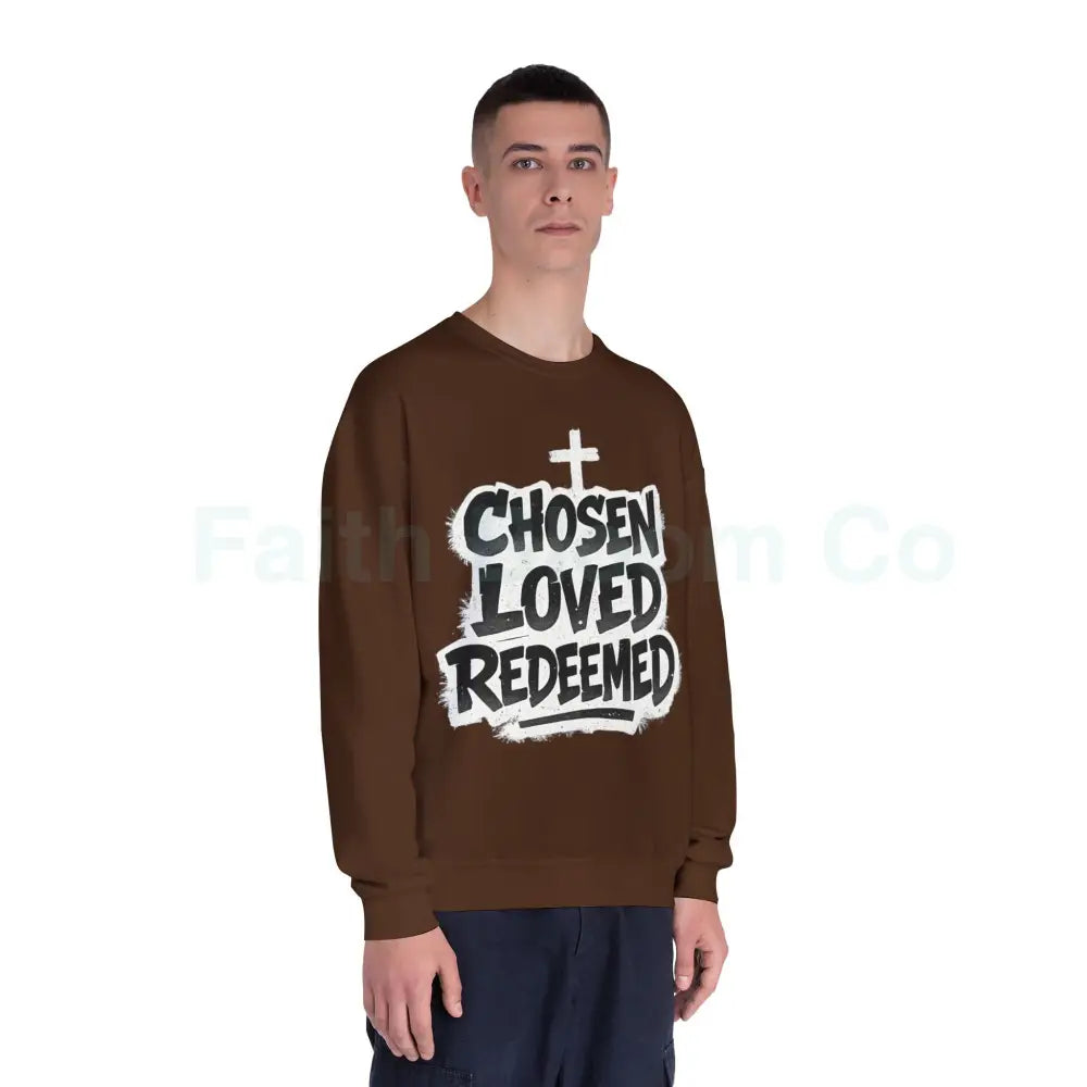 Chosen Loved Redeemed Crewneck Sweatshirt — Graffiti Streetwear Sweatshirt