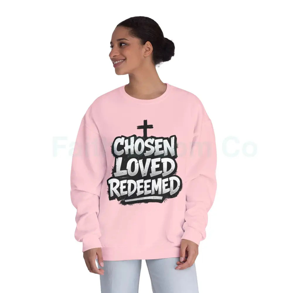 Chosen Loved Redeemed Crewneck Sweatshirt — Graffiti Streetwear Sweatshirt