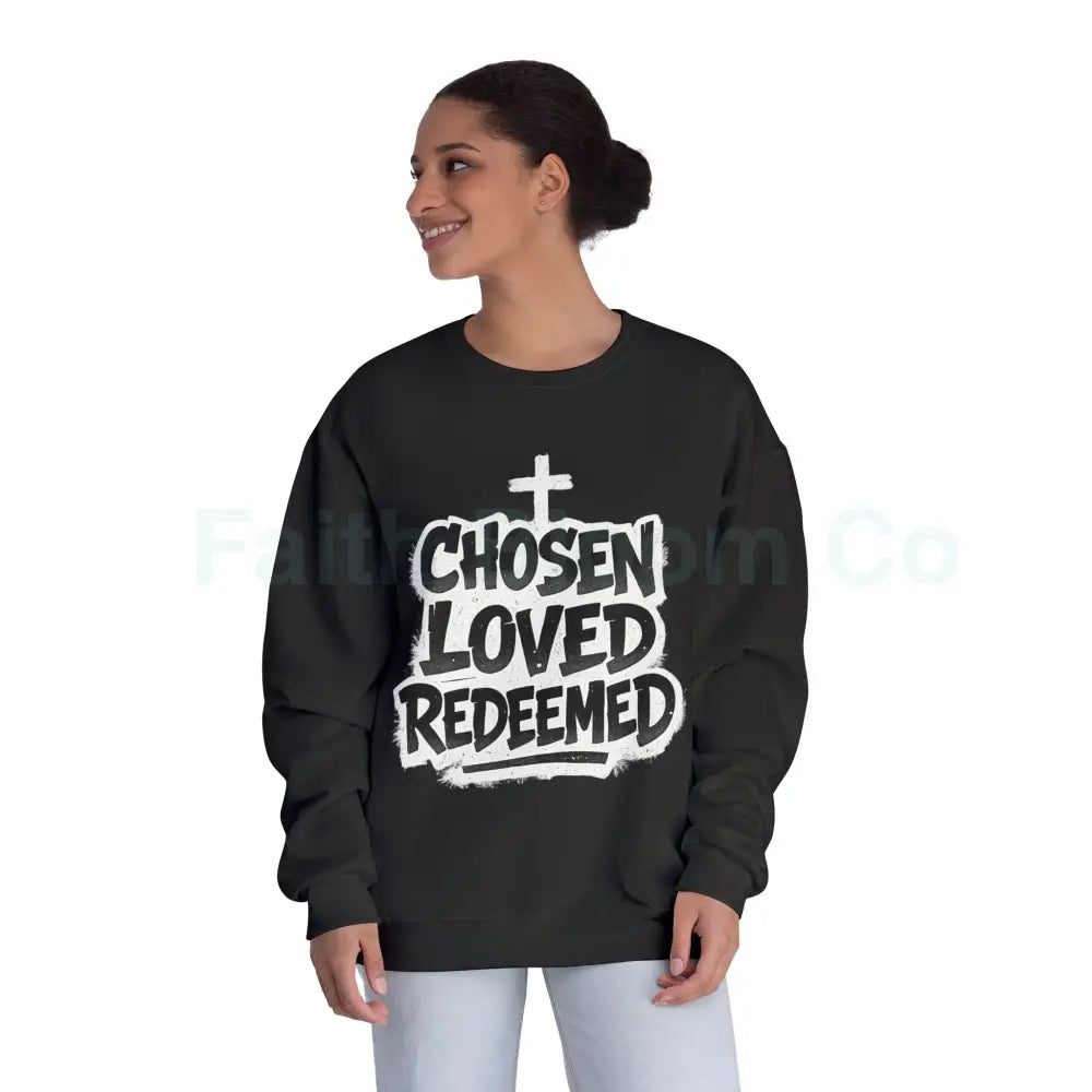 Chosen Loved Redeemed Crewneck Sweatshirt — Graffiti Streetwear Sweatshirt