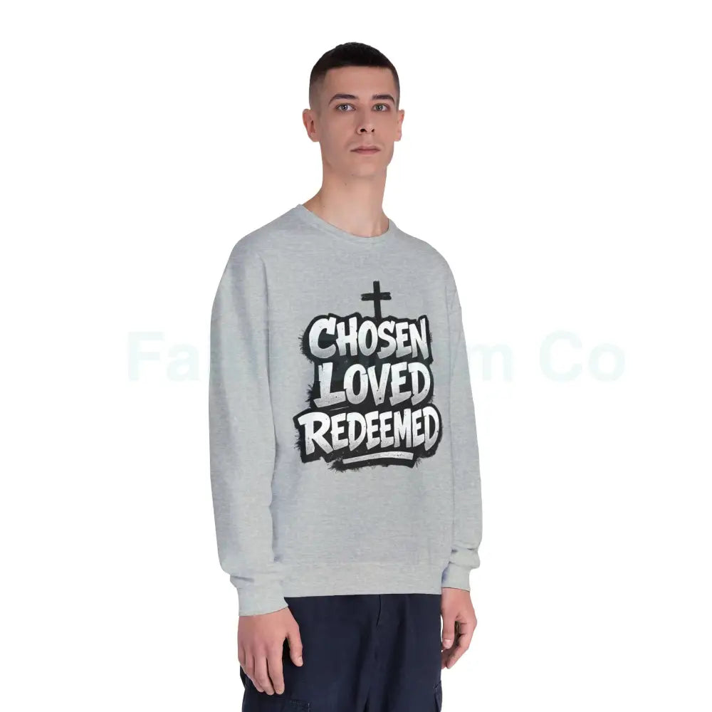Chosen Loved Redeemed Crewneck Sweatshirt — Graffiti Streetwear Sweatshirt