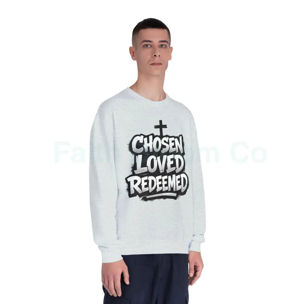 Chosen Loved Redeemed Crewneck Sweatshirt — Graffiti Streetwear Sweatshirt