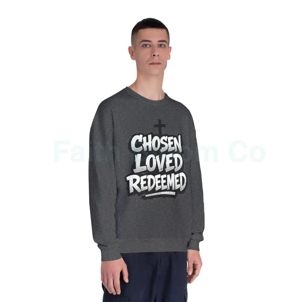 Chosen Loved Redeemed Crewneck Sweatshirt — Graffiti Streetwear Sweatshirt