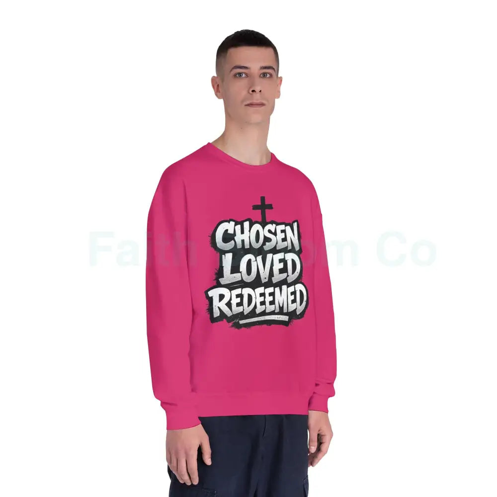 Chosen Loved Redeemed Crewneck Sweatshirt — Graffiti Streetwear Sweatshirt