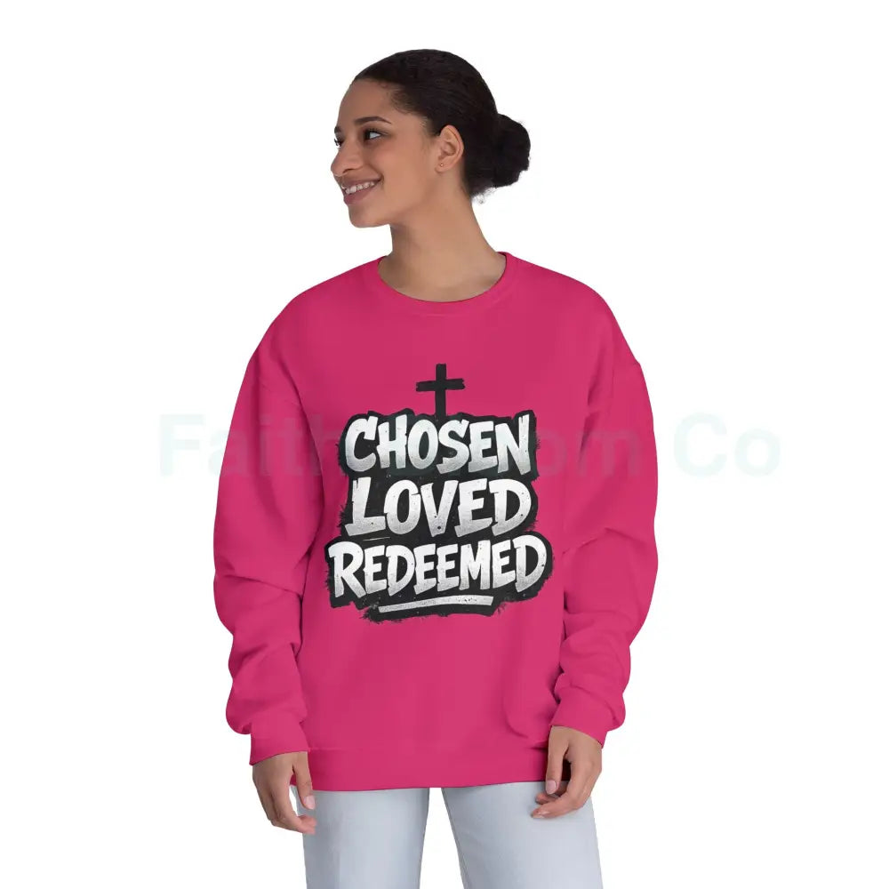 Chosen Loved Redeemed Crewneck Sweatshirt — Graffiti Streetwear Sweatshirt