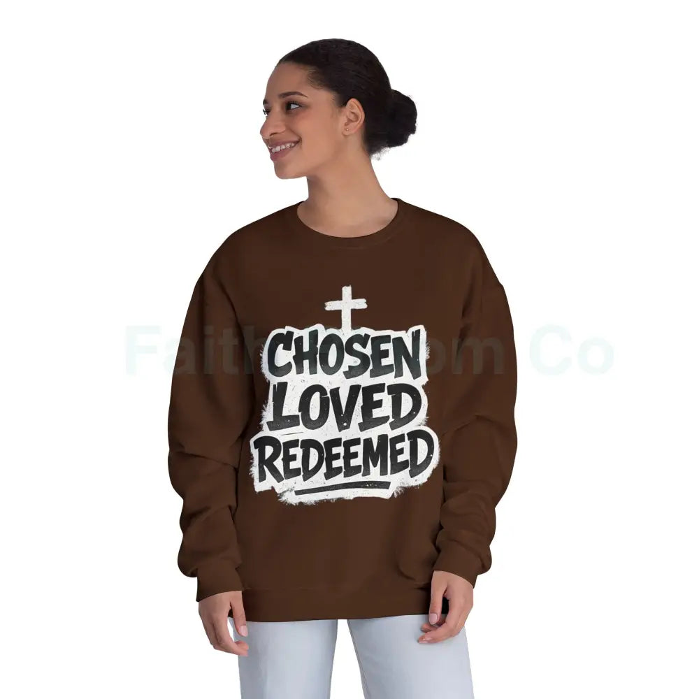 Chosen Loved Redeemed Crewneck Sweatshirt — Graffiti Streetwear Sweatshirt