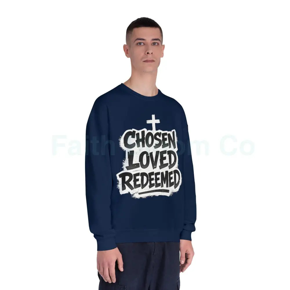 Chosen Loved Redeemed Crewneck Sweatshirt — Graffiti Streetwear Sweatshirt