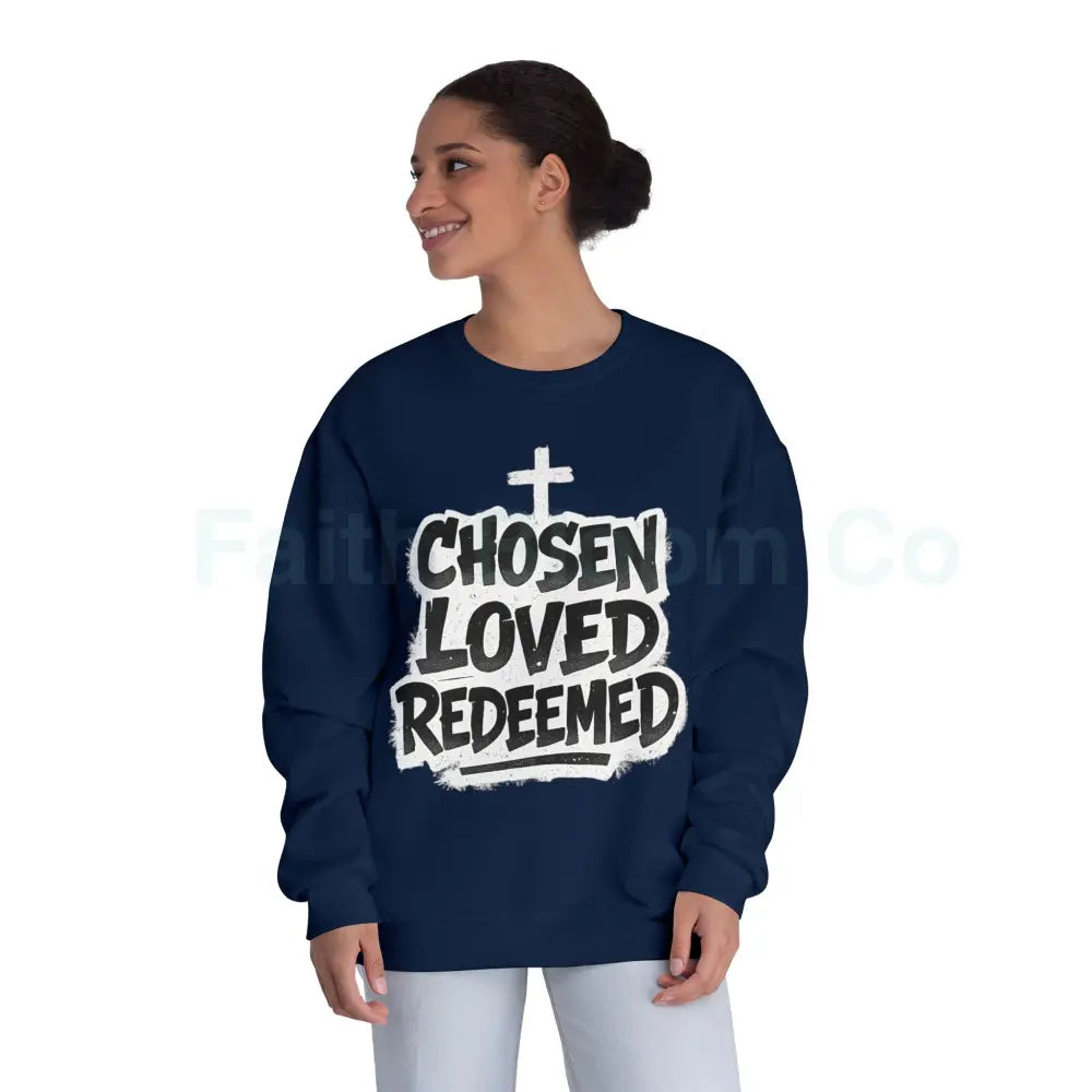 Chosen Loved Redeemed Crewneck Sweatshirt — Graffiti Streetwear Sweatshirt
