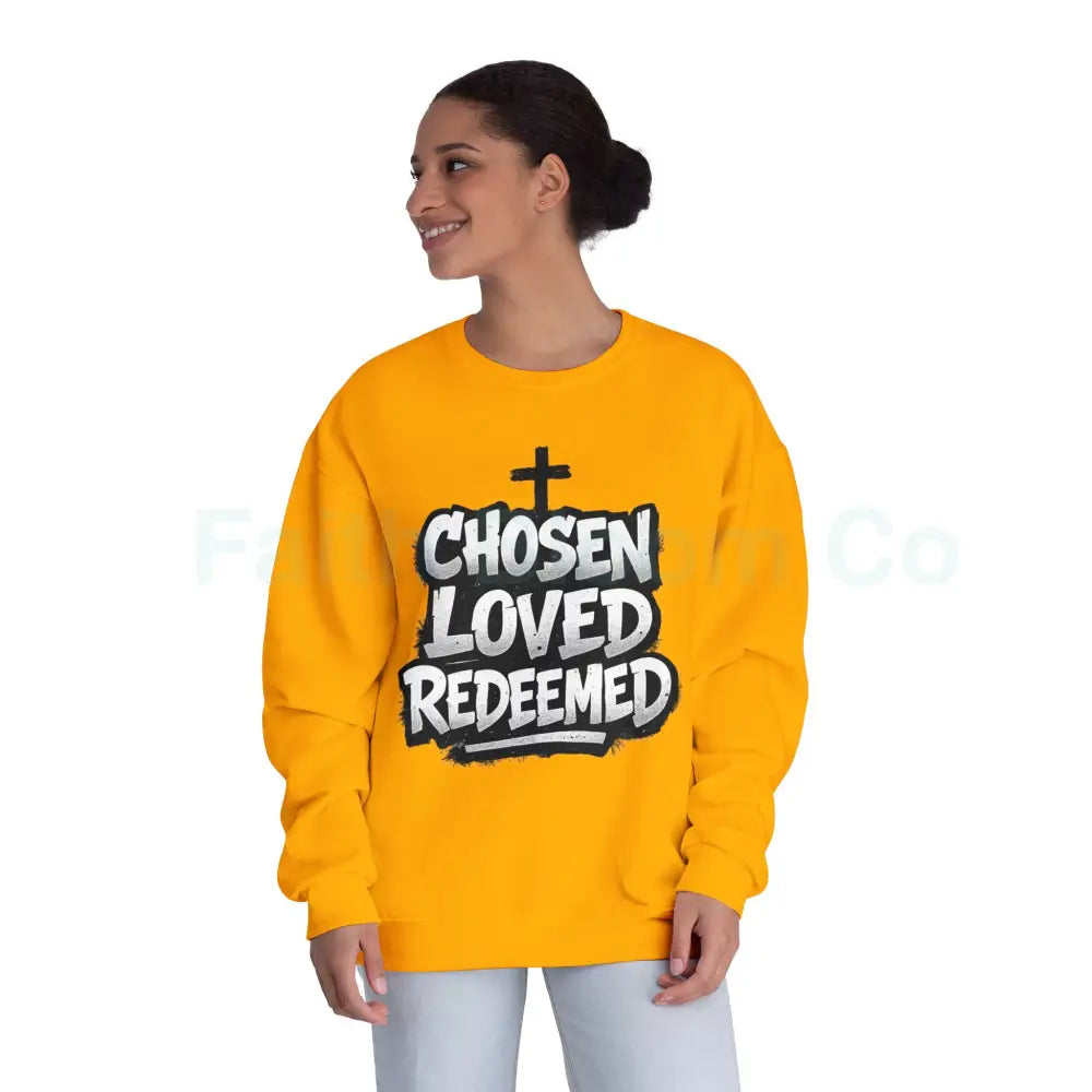 Chosen Loved Redeemed Crewneck Sweatshirt — Graffiti Streetwear Sweatshirt