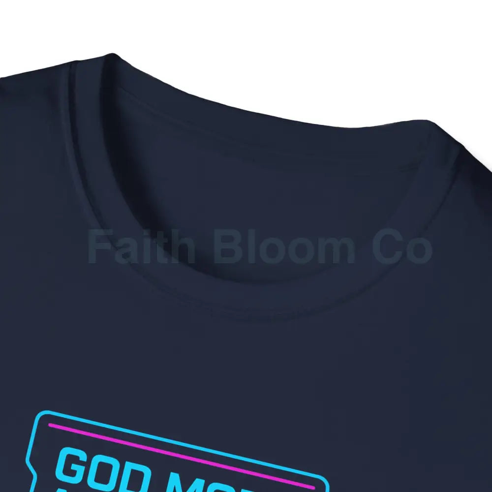 Christ-Centered Gamer T-Shirt - God Mode Activated Unisex Tee for Faith-Based Gamers T-Shirt