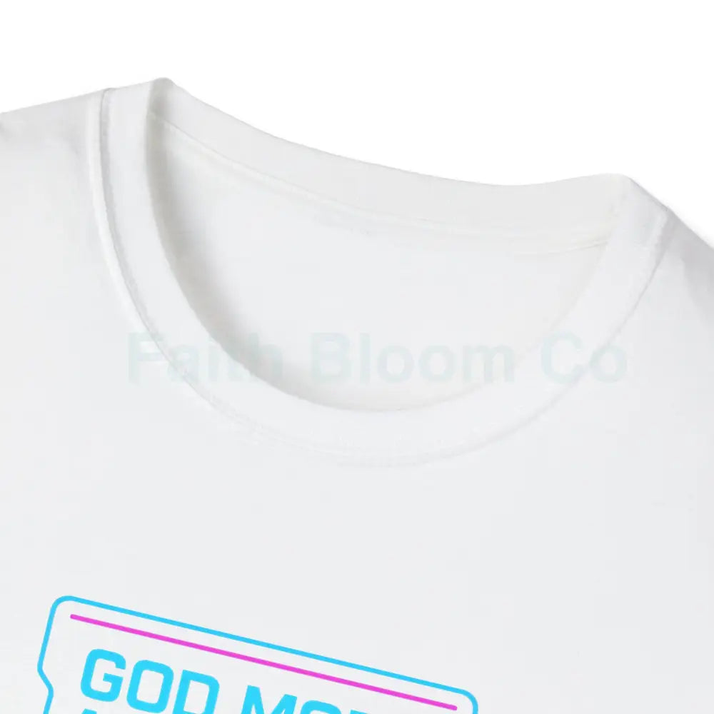 Christ-Centered Gamer T-Shirt - God Mode Activated Unisex Tee for Faith-Based Gamers T-Shirt