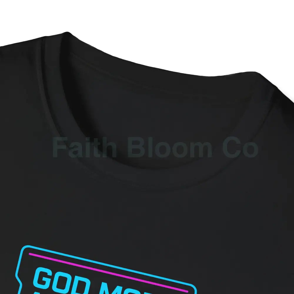 Christ-Centered Gamer T-Shirt - God Mode Activated Unisex Tee for Faith-Based Gamers T-Shirt