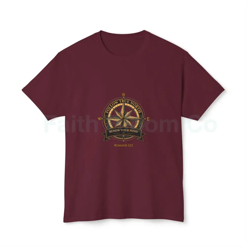Compass Tee Maroon / S T-Shirt