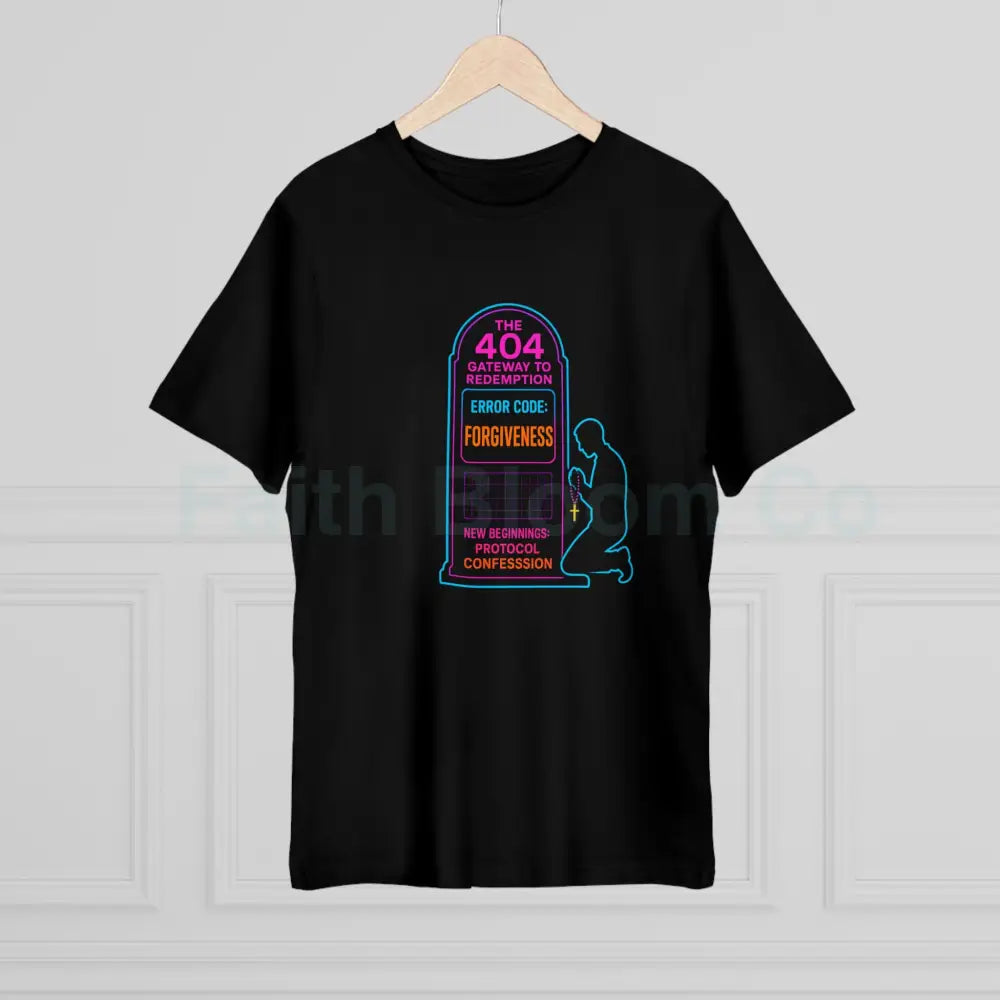 Confession Booth Deluxe T-shirt - The 404 Gateway to Redemption Design T-Shirt