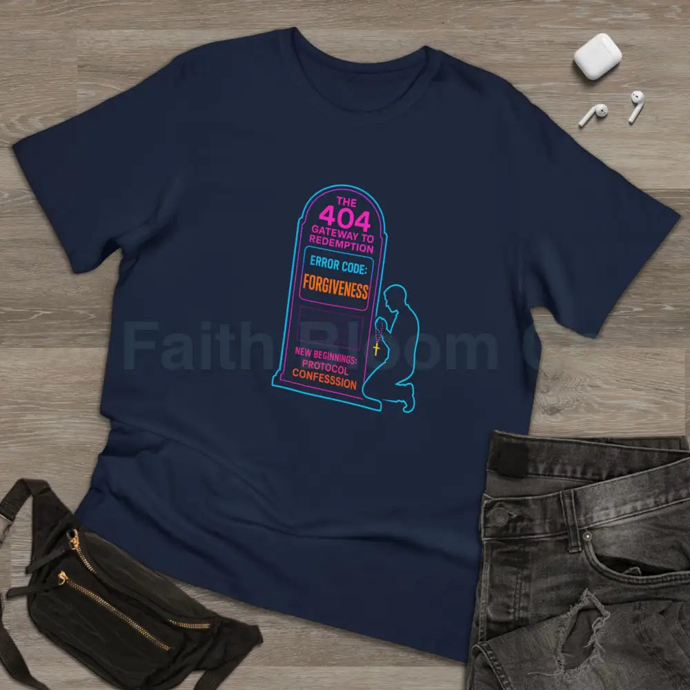 Confession Booth Deluxe T-shirt - The 404 Gateway to Redemption Design T-Shirt