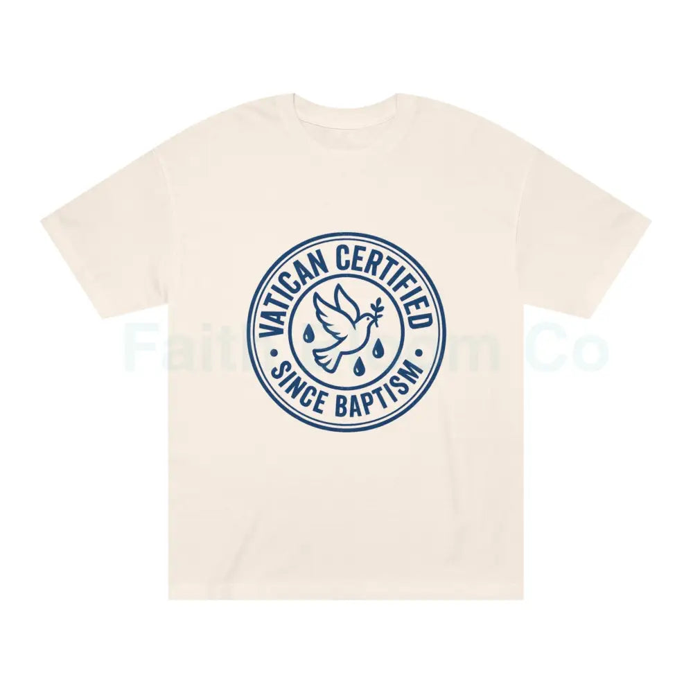 Faithful Vatican Certified Unisex Tee Cream / S T-Shirt
