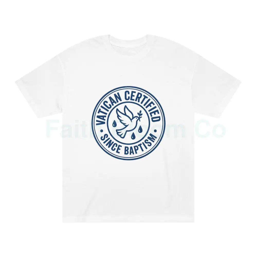 Faithful Vatican Certified Unisex Tee White / S T-Shirt