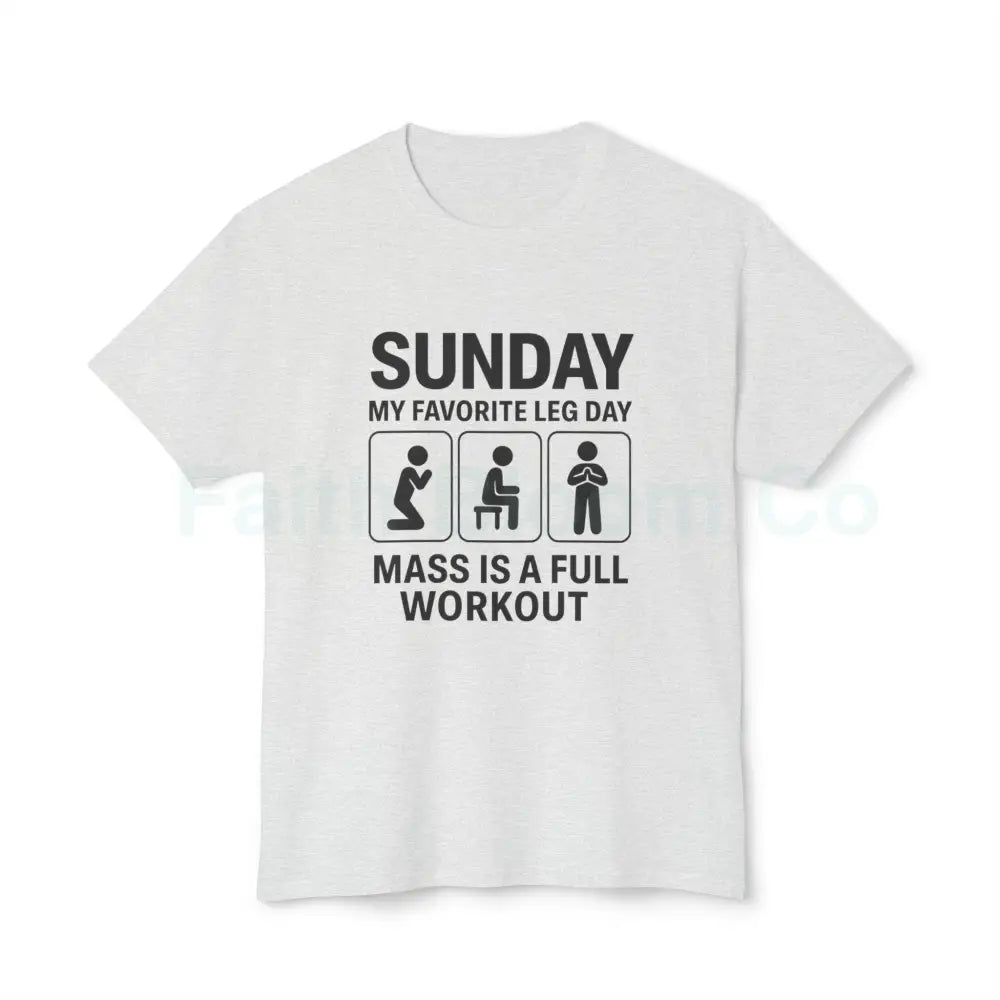 Funny Workout T-Shirt for Fitness Enthusiasts Gym Gift Humor Tee Leg Day Shirt Unisex Cotton Top Ash / S T-Shirt