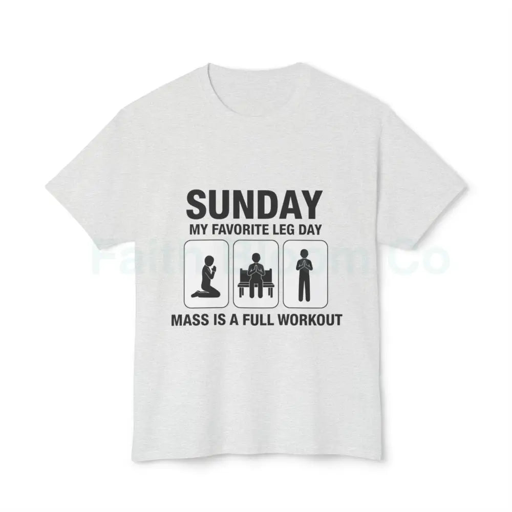 Funny Workout T-Shirt for Fitness Enthusiasts Gym Gift Humor Tee Leg Day Shirt Unisex Cotton Top Ash / S T-Shirt