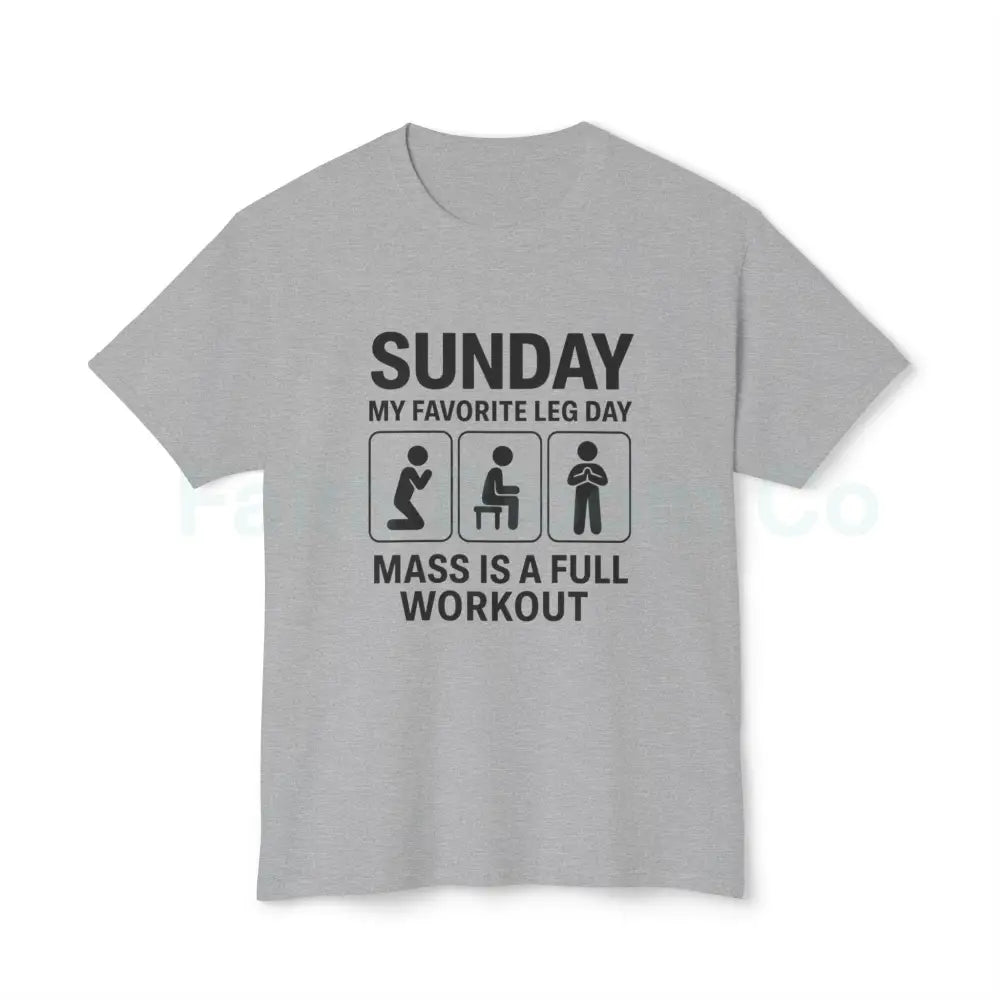 Funny Workout T-Shirt for Fitness Enthusiasts Gym Gift Humor Tee Leg Day Shirt Unisex Cotton Top Athletic Heather / S