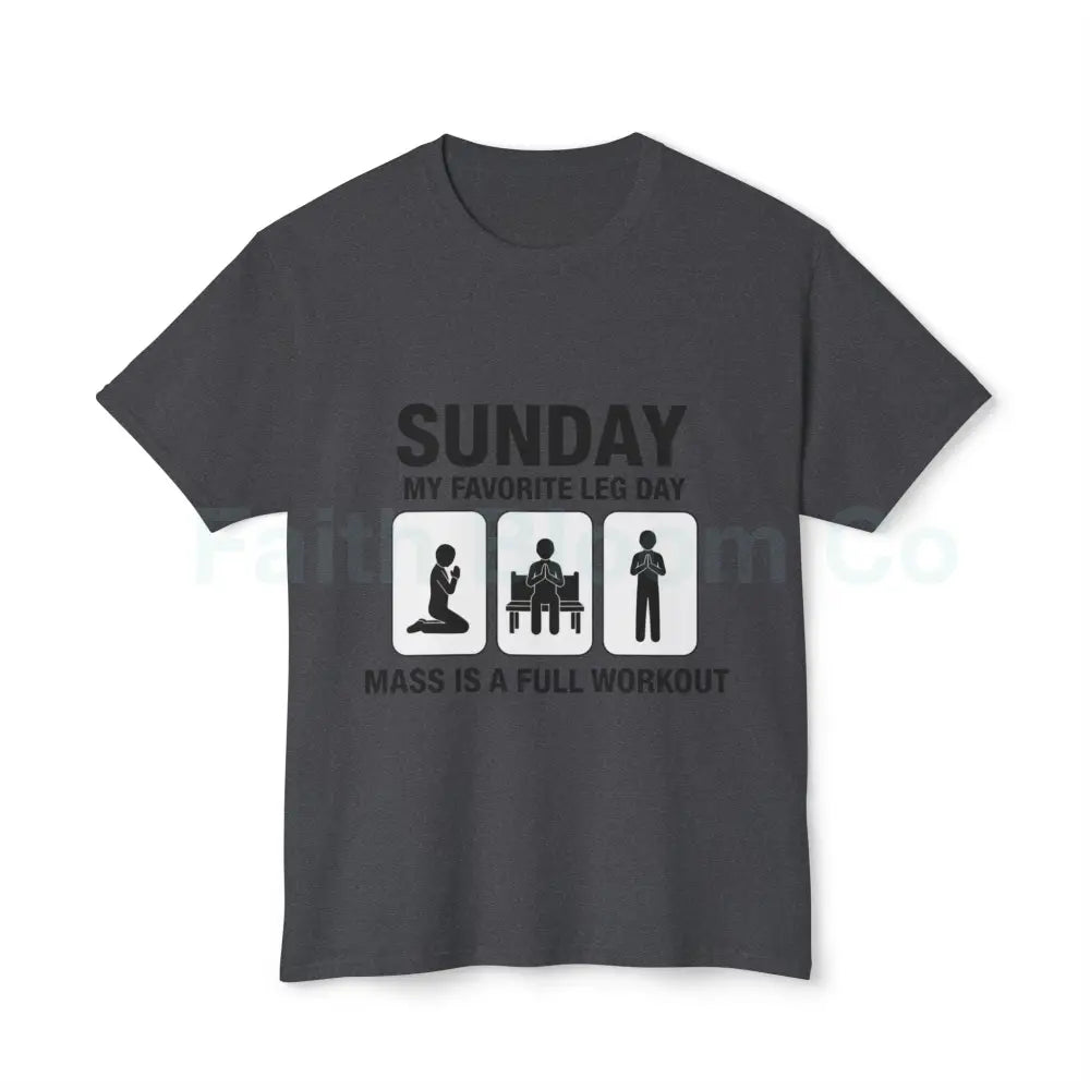 Funny Workout T-Shirt for Fitness Enthusiasts Gym Gift Humor Tee Leg Day Shirt Unisex Cotton Top Black Heather / S