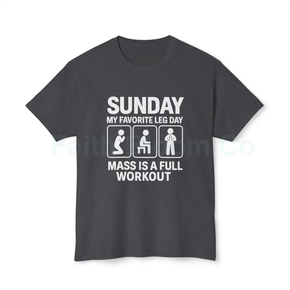 Funny Workout T-Shirt for Fitness Enthusiasts Gym Gift Humor Tee Leg Day Shirt Unisex Cotton Top Black Heather / S