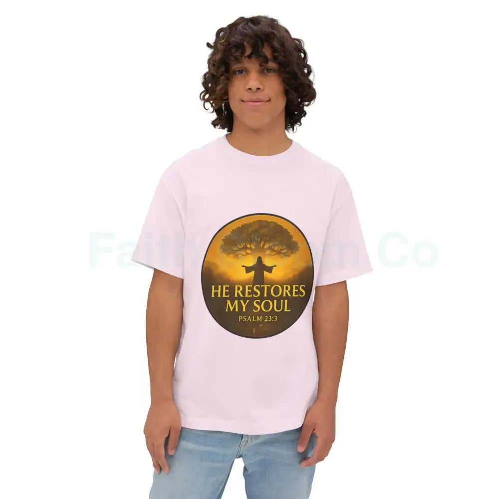 ’He Restores My Soul’ Tree of Life Tee - Psalm 23:3 T-Shirt