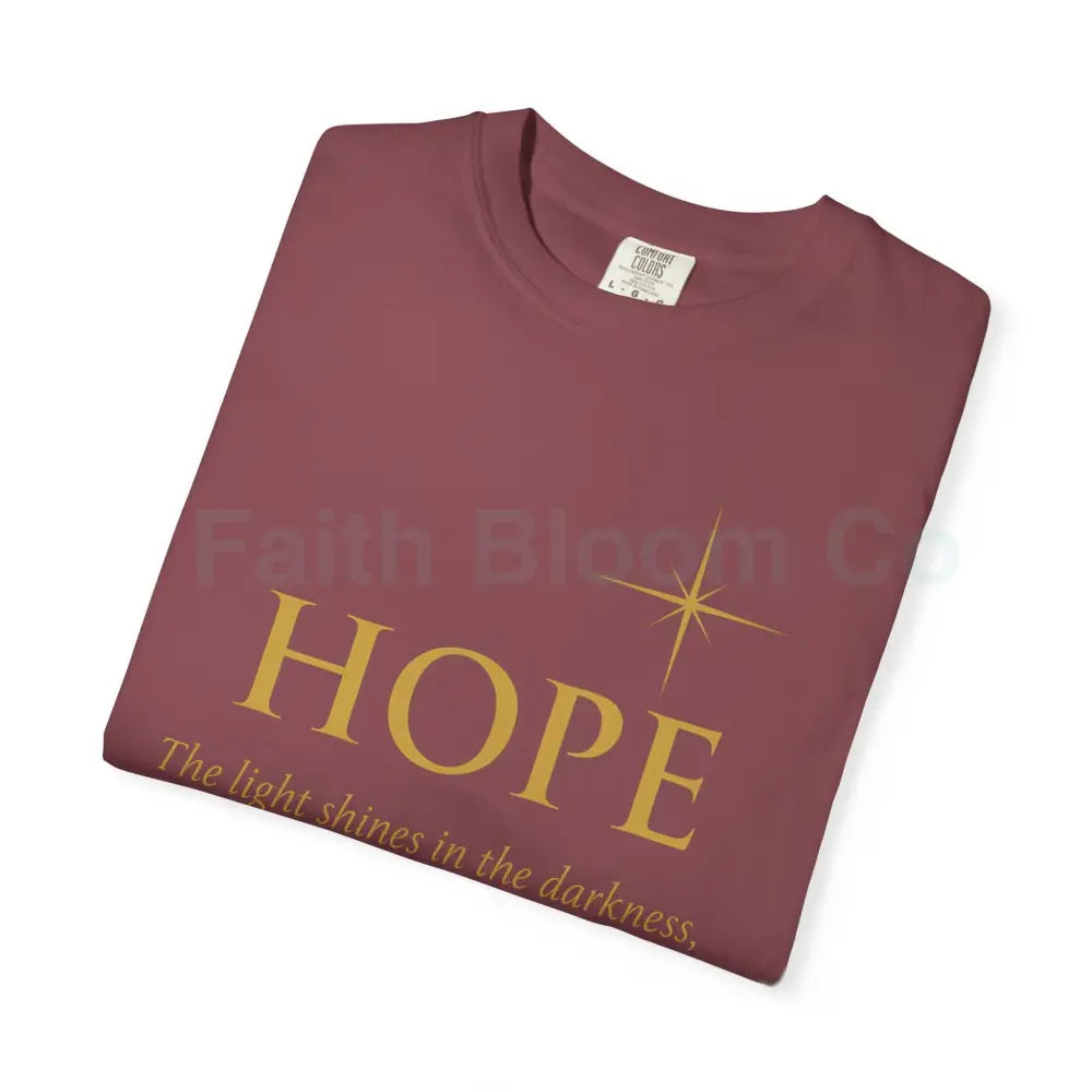 Hope Candle T-Shirt Unisex Inspirational Tee Gift for Encouragement Spiritual Apparel Comfort Wear for All Occasions