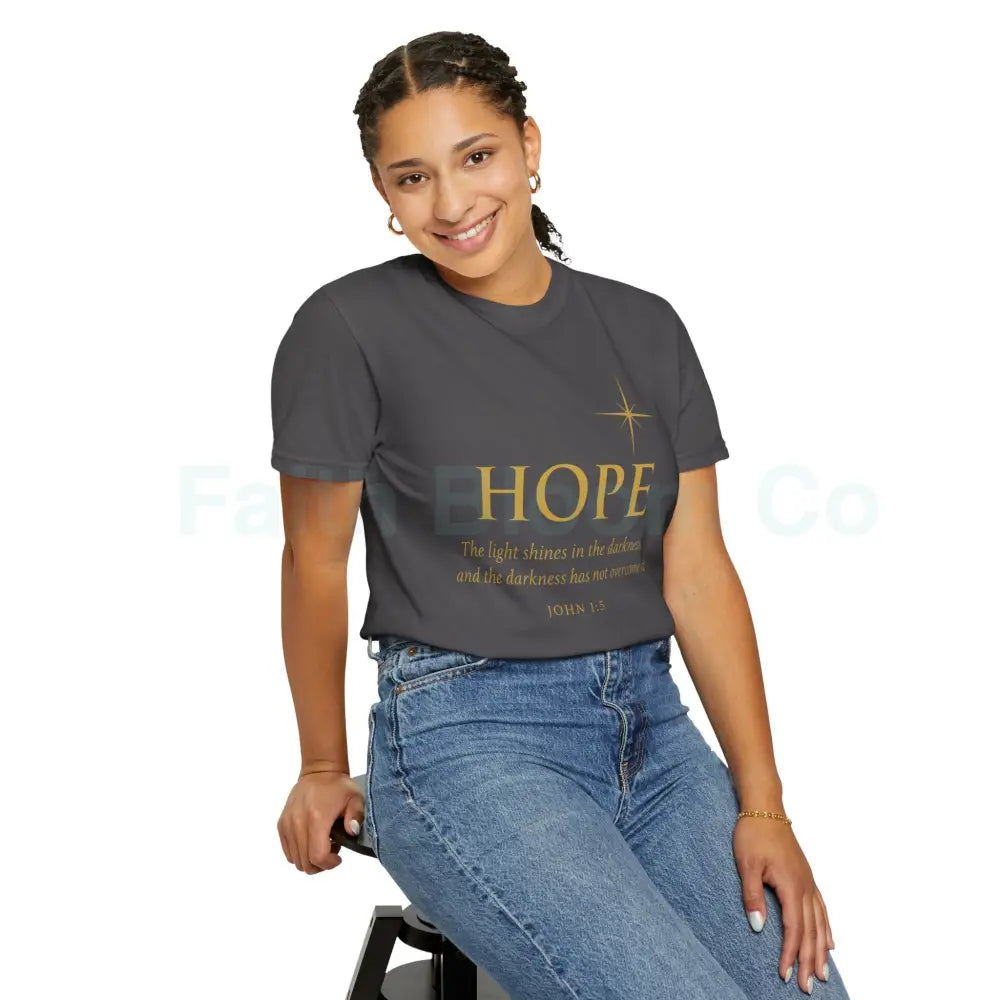 Hope Candle T-Shirt Unisex Inspirational Tee Gift for Encouragement Spiritual Apparel Comfort Wear for All Occasions