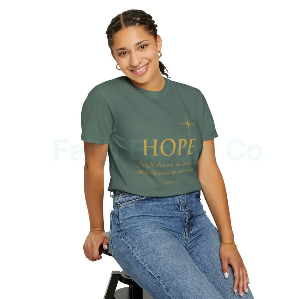 Hope Candle T-Shirt Unisex Inspirational Tee Gift for Encouragement Spiritual Apparel Comfort Wear for All Occasions