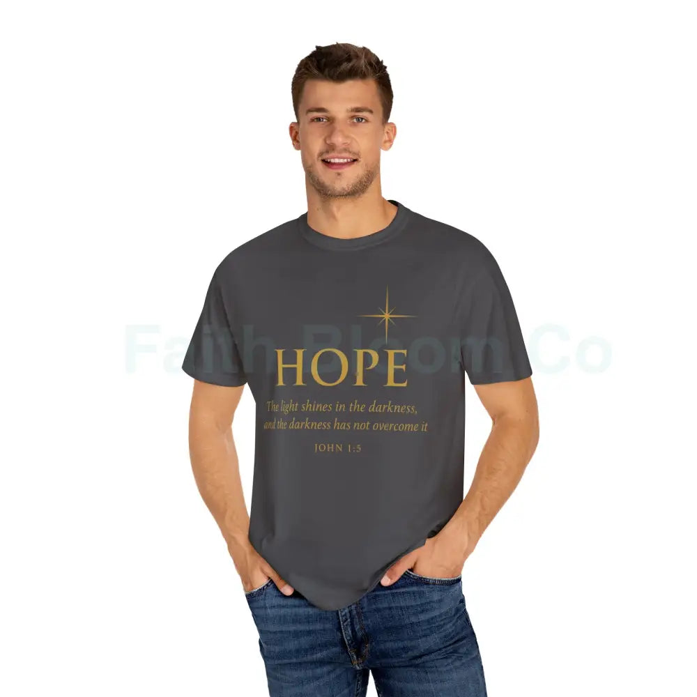 Hope Candle T-Shirt Unisex Inspirational Tee Gift for Encouragement Spiritual Apparel Comfort Wear for All Occasions