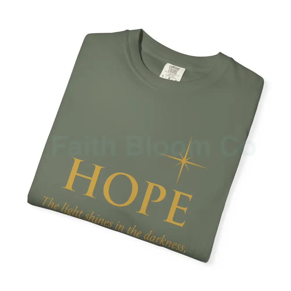 Hope Candle T-Shirt Unisex Inspirational Tee Gift for Encouragement Spiritual Apparel Comfort Wear for All Occasions