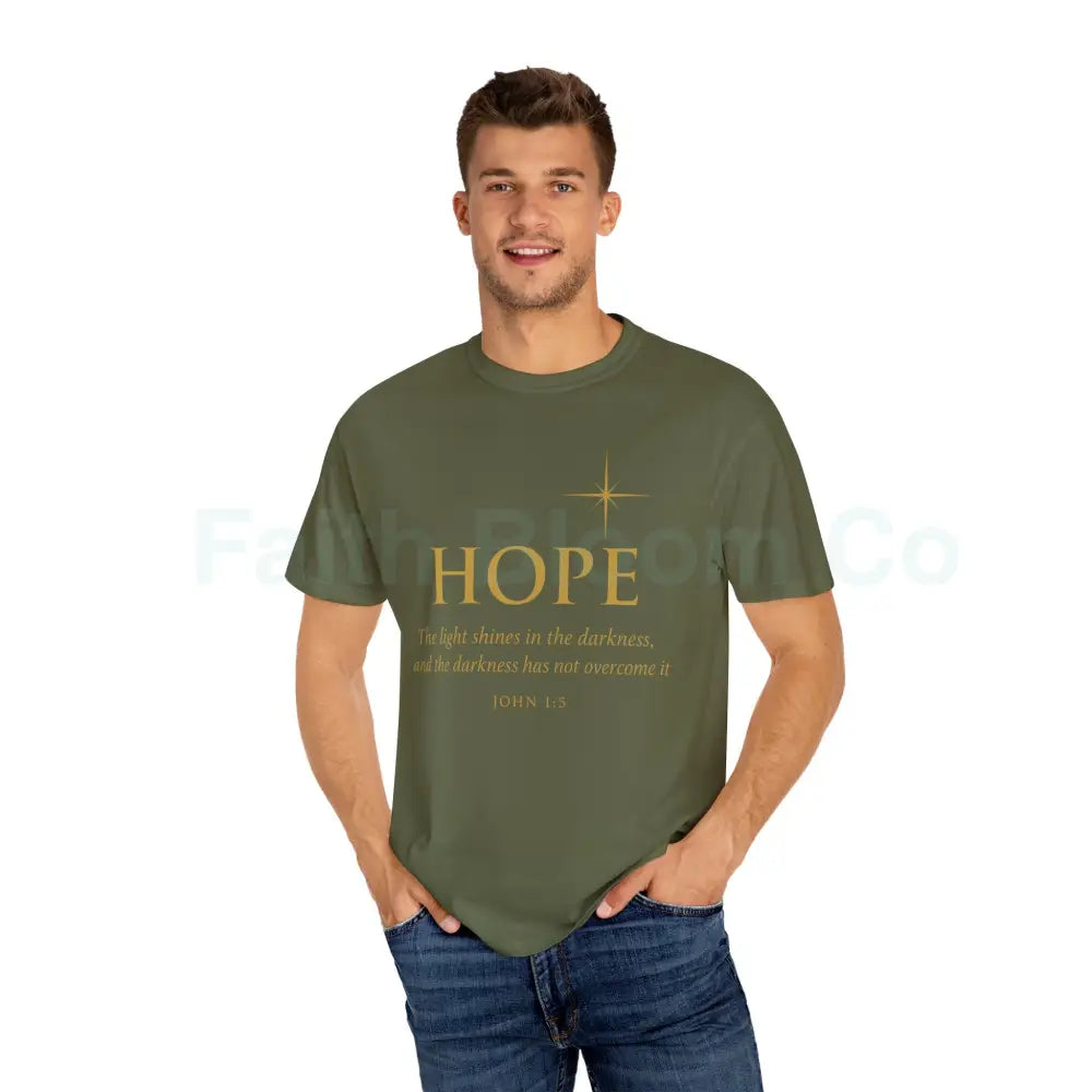 Hope Candle T-Shirt Unisex Inspirational Tee Gift for Encouragement Spiritual Apparel Comfort Wear for All Occasions