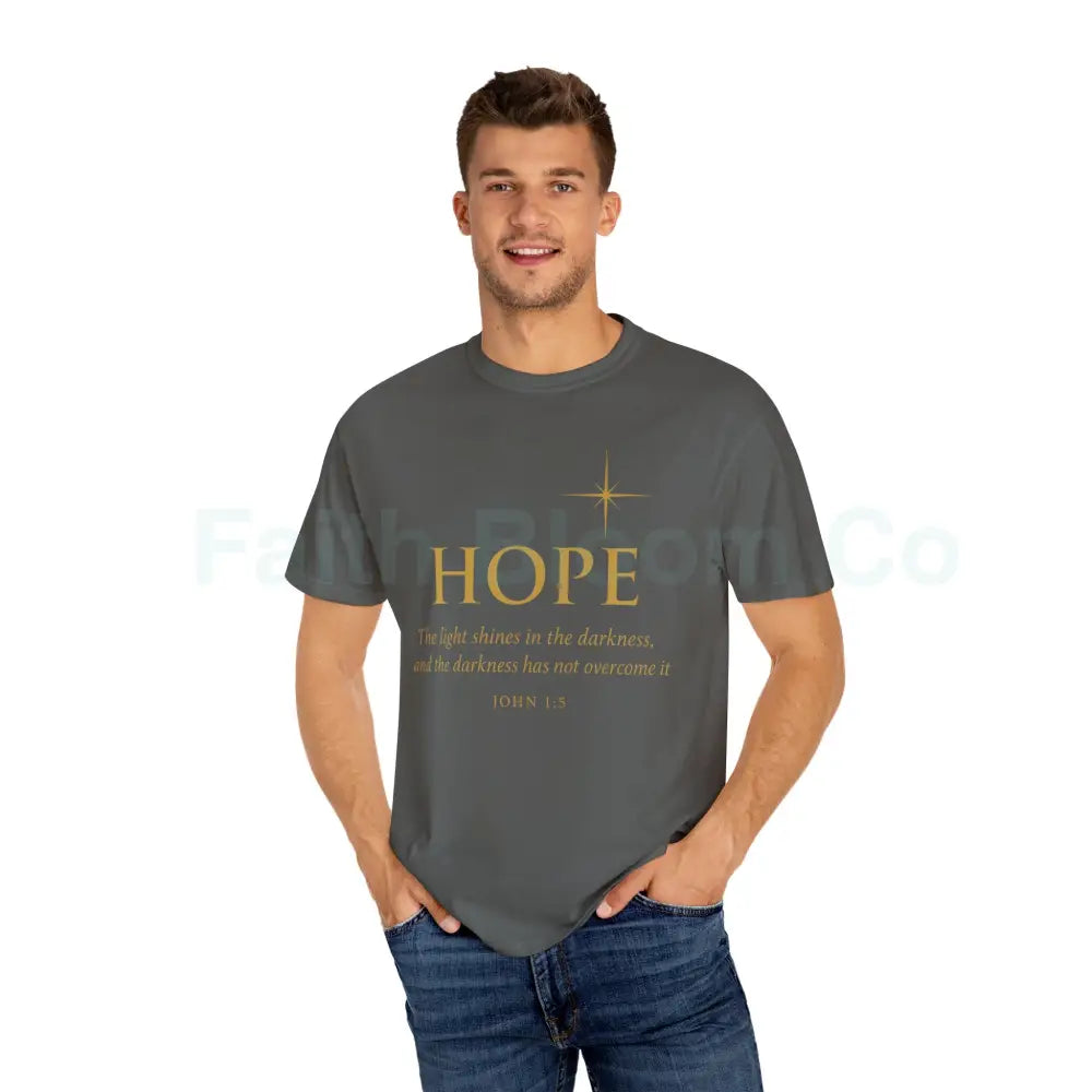 Hope Candle T-Shirt Unisex Inspirational Tee Gift for Encouragement Spiritual Apparel Comfort Wear for All Occasions