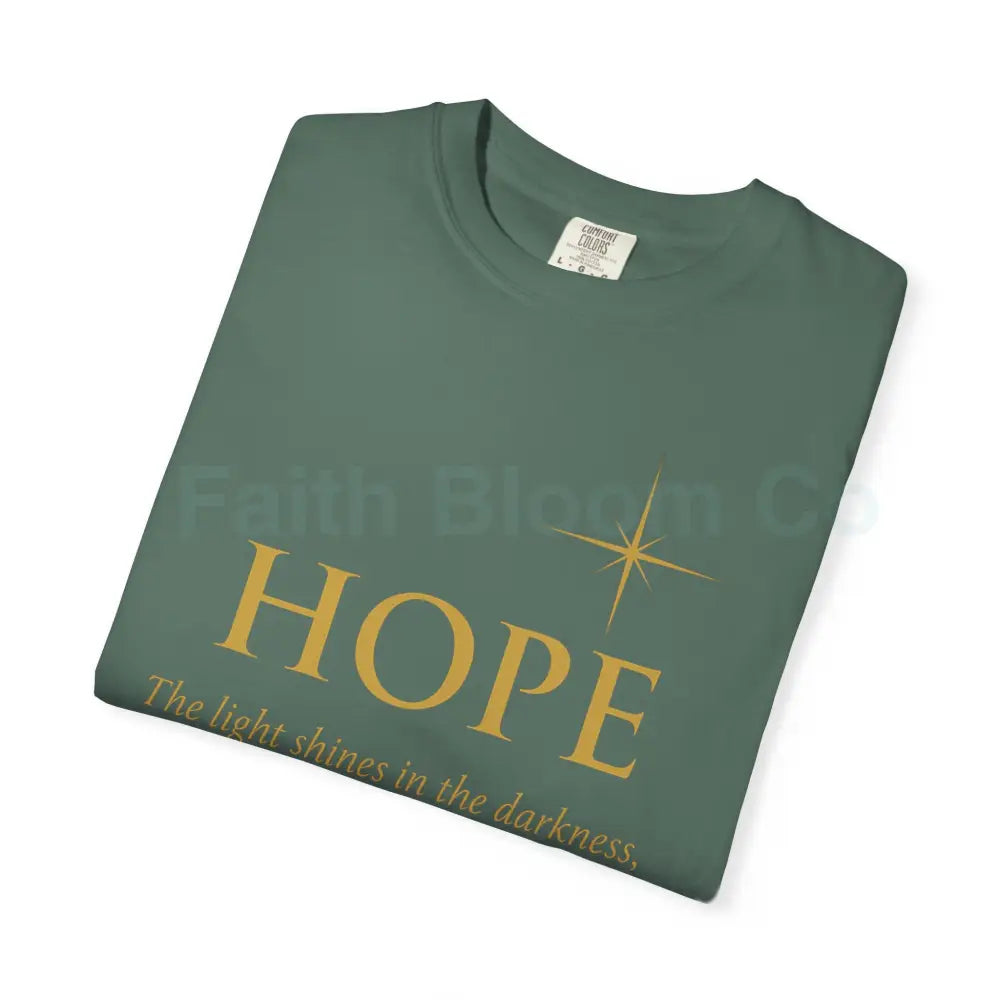 Hope Candle T-Shirt Unisex Inspirational Tee Gift for Encouragement Spiritual Apparel Comfort Wear for All Occasions
