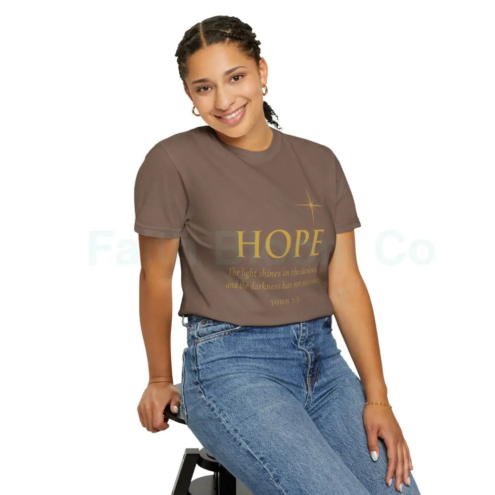 Hope Candle T-Shirt Unisex Inspirational Tee Gift for Encouragement Spiritual Apparel Comfort Wear for All Occasions