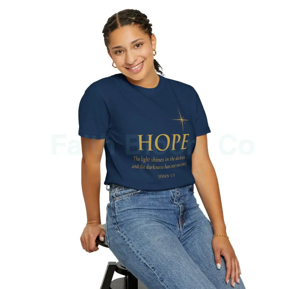 Hope Candle T-Shirt Unisex Inspirational Tee Gift for Encouragement Spiritual Apparel Comfort Wear for All Occasions