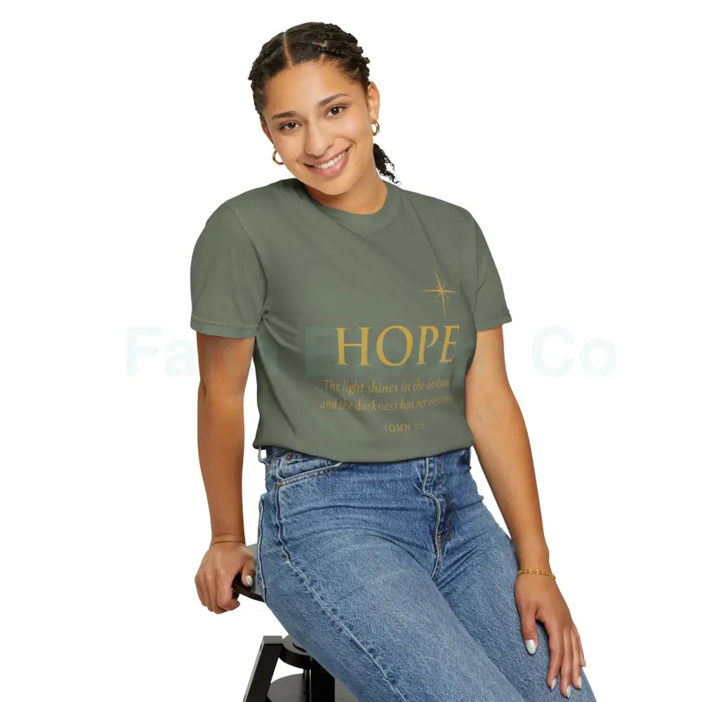 Hope Candle T-Shirt Unisex Inspirational Tee Gift for Encouragement Spiritual Apparel Comfort Wear for All Occasions