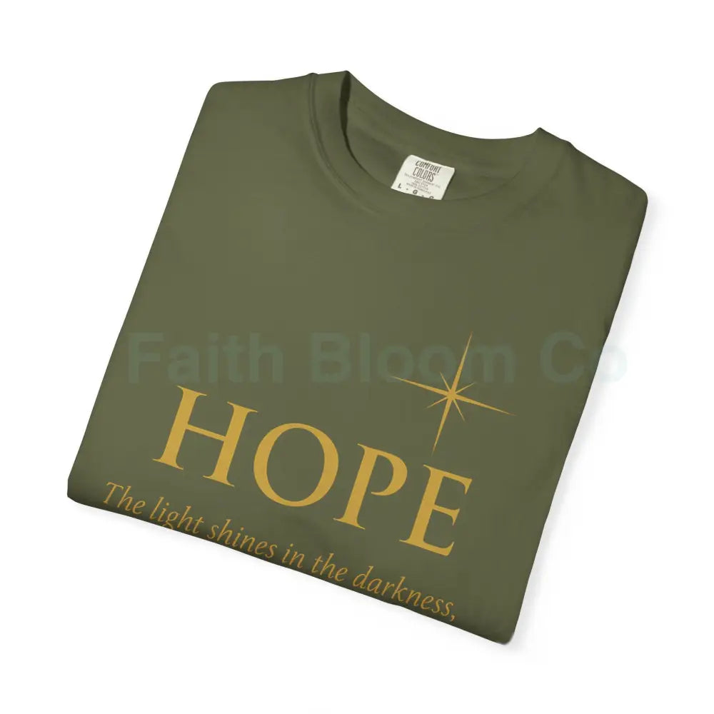 Hope Candle T-Shirt Unisex Inspirational Tee Gift for Encouragement Spiritual Apparel Comfort Wear for All Occasions
