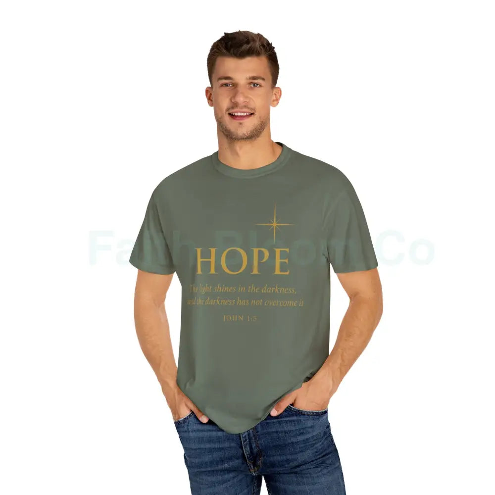 Hope Candle T-Shirt Unisex Inspirational Tee Gift for Encouragement Spiritual Apparel Comfort Wear for All Occasions