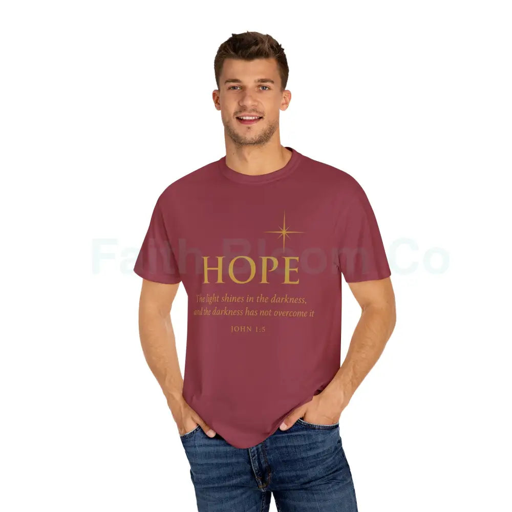 Hope Candle T-Shirt Unisex Inspirational Tee Gift for Encouragement Spiritual Apparel Comfort Wear for All Occasions
